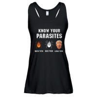 Know Your Parasites Funny Anti Trump Ladies Essential Flowy Tank