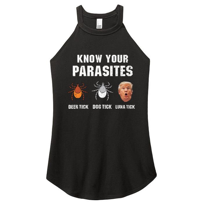 Know Your Parasites Funny Anti Trump Women's Perfect Tri Rocker Tank