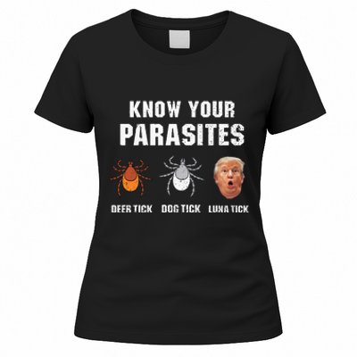 Know Your Parasites Funny Anti Trump Women's T-Shirt