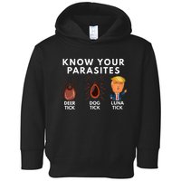 Know Your Parasites Deer Tick Dog Tick Luna Tick Anti Trump Toddler Hoodie