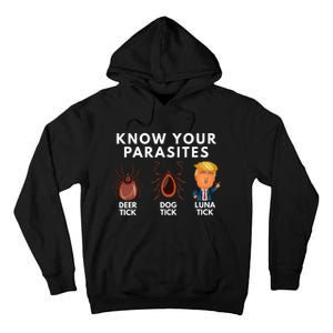 Know Your Parasites Deer Tick Dog Tick Luna Tick Anti Trump Tall Hoodie