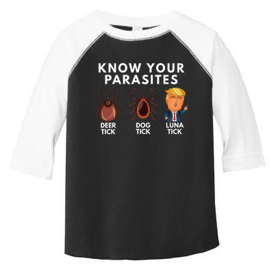 Know Your Parasites Deer Tick Dog Tick Luna Tick Anti Trump Toddler Fine Jersey T-Shirt