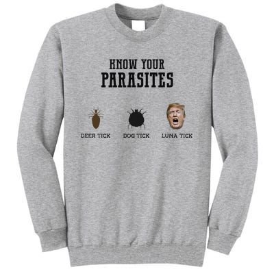 Know Your Parasites Antitrump Tall Sweatshirt