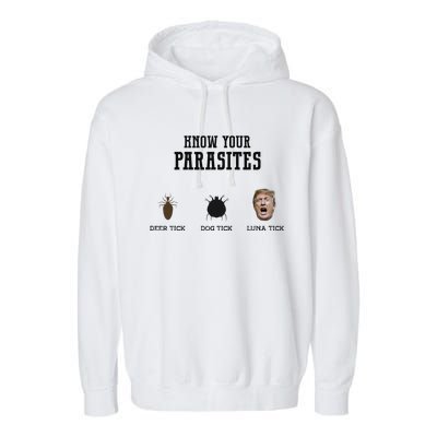 Know Your Parasites Antitrump Garment-Dyed Fleece Hoodie