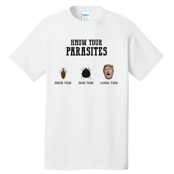 Know Your Parasites Antitrump Tall T-Shirt