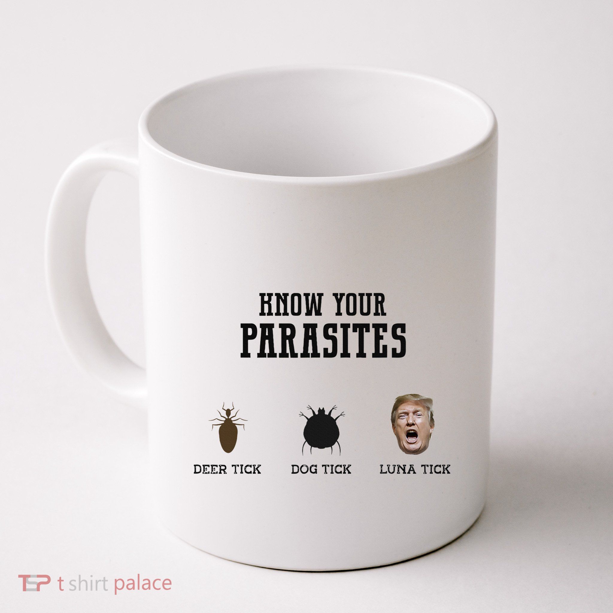 Know Your Parasites Antitrump Coffee Mug