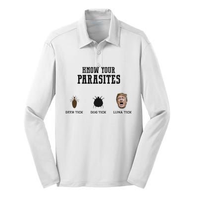 Know Your Parasites Antitrump Silk Touch Performance Long Sleeve Polo