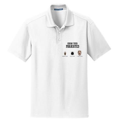 Know Your Parasites Antitrump Dry Zone Grid Polo