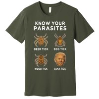 Know Your Parasites Funny Anti Joe Biden Premium T-Shirt