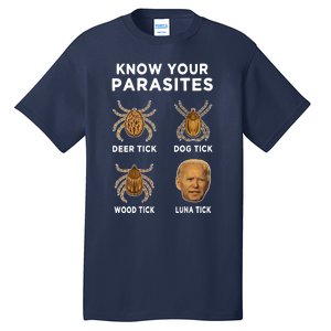 Know Your Parasites Funny Anti Joe Biden Tall T-Shirt