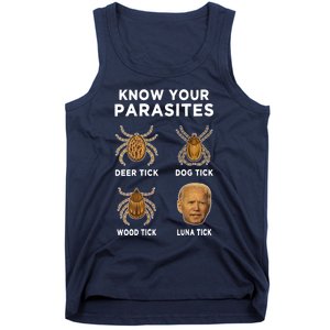 Know Your Parasites Funny Anti Joe Biden Tank Top