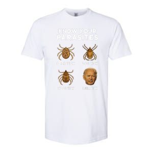 Know Your Parasites Funny Anti Joe Biden Softstyle CVC T-Shirt