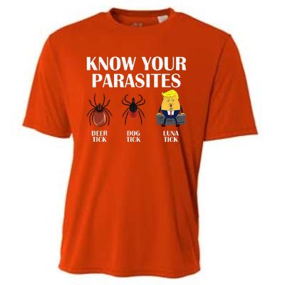 Know Your Parasites Anti Trump Democrat Vote Kamala Cooling Performance Crew T-Shirt