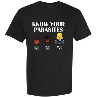 Know Your Parasites Anti Trump Democrat Vote Kamala Garment-Dyed Heavyweight T-Shirt