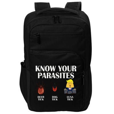 Know Your Parasites Anti Trump Democrat Vote Kamala Impact Tech Backpack