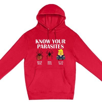 Know Your Parasites Anti Trump Democrat Vote Kamala Premium Pullover Hoodie