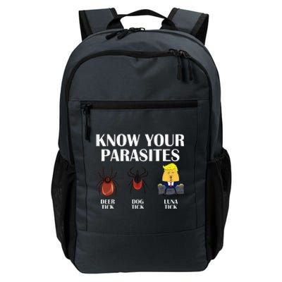 Know Your Parasites Anti Trump Democrat Vote Kamala Daily Commute Backpack