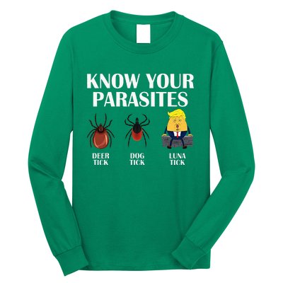 Know Your Parasites Anti Trump Democrat Vote Kamala Long Sleeve Shirt