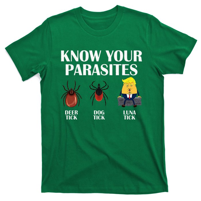 Know Your Parasites Anti Trump Democrat Vote Kamala T-Shirt