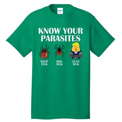 Know Your Parasites Anti Trump Democrat Vote Kamala Tall T-Shirt