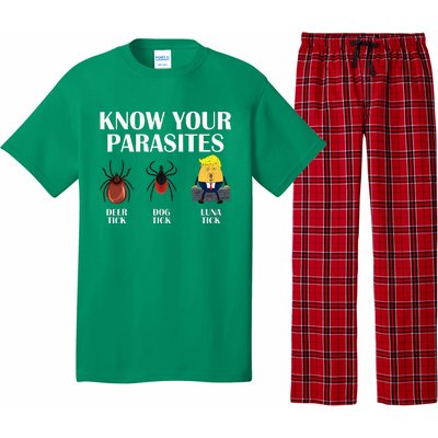 Know Your Parasites Anti Trump Democrat Vote Kamala Pajama Set