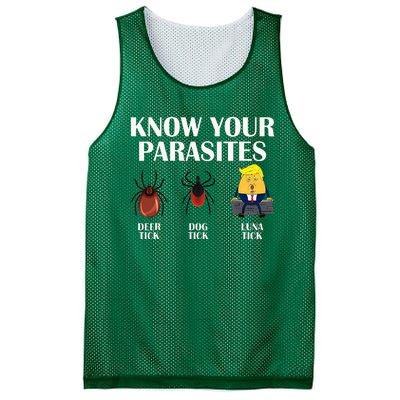 Know Your Parasites Anti Trump Democrat Vote Kamala Mesh Reversible Basketball Jersey Tank