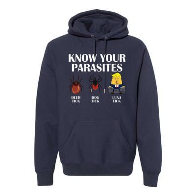 Know Your Parasites Anti Trump Democrat Vote Kamala Premium Hoodie