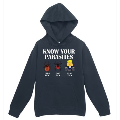 Know Your Parasites Anti Trump Democrat Vote Kamala Urban Pullover Hoodie