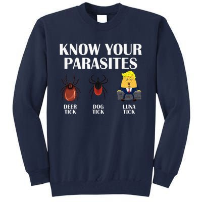 Know Your Parasites Anti Trump Democrat Vote Kamala Tall Sweatshirt