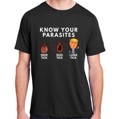 Know Your Parasites Satire Funny Deer Tick Dog Tick Luna Tick Adult ChromaSoft Performance T-Shirt