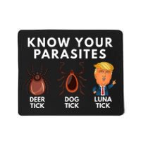 Know Your Parasites Satire Funny Deer Tick Dog Tick Luna Tick Mousepad