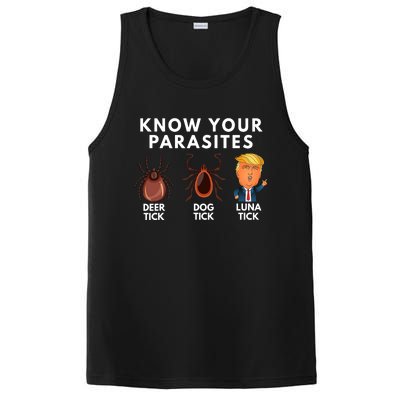 Know Your Parasites Satire Funny Deer Tick Dog Tick Luna Tick PosiCharge Competitor Tank