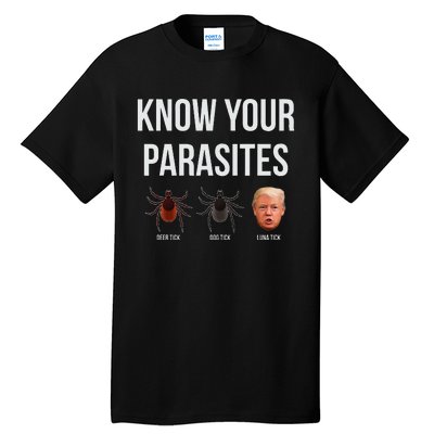 Know Your Parasites Dump President Trump Parasite Lunatic Tall T-Shirt