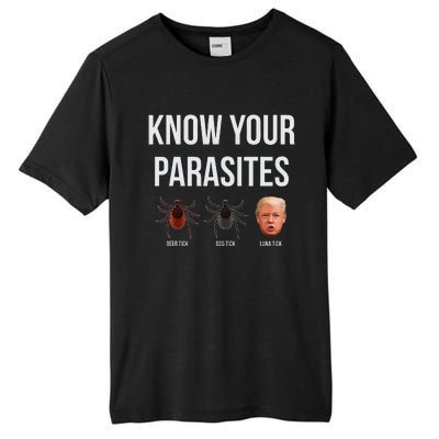 Know Your Parasites Dump President Trump Parasite Lunatic Tall Fusion ChromaSoft Performance T-Shirt