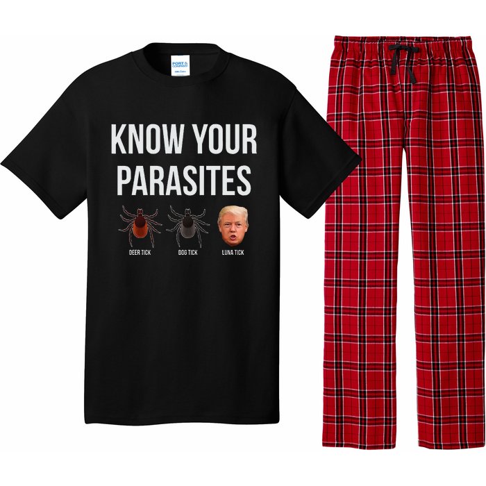 Know Your Parasites Dump President Trump Parasite Lunatic Pajama Set