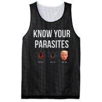 Know Your Parasites Dump President Trump Parasite Lunatic Mesh Reversible Basketball Jersey Tank