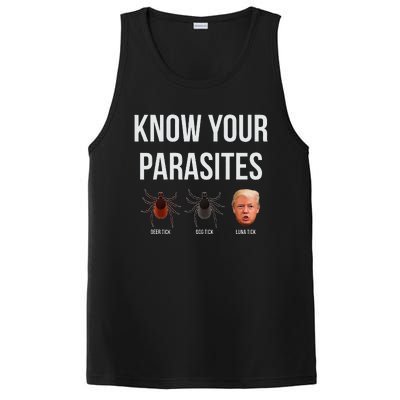 Know Your Parasites Dump President Trump Parasite Lunatic PosiCharge Competitor Tank