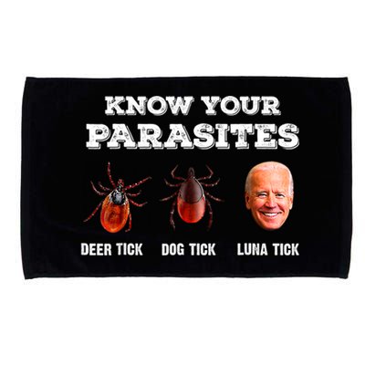 Know Your Parasites Anti Joe Biden Deer Tick, Dog Tick Microfiber Hand Towel