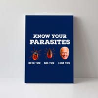 Know Your Parasites Anti Joe Biden Deer Tick, Dog Tick Canvas