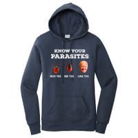 Know Your Parasites Anti Joe Biden Deer Tick, Dog Tick Women's Pullover Hoodie