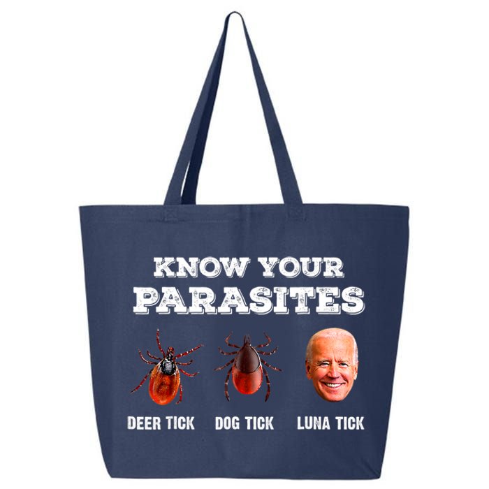 Know Your Parasites Anti Joe Biden Deer Tick, Dog Tick 25L Jumbo Tote