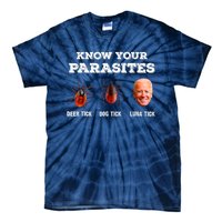 Know Your Parasites Anti Joe Biden Deer Tick, Dog Tick Tie-Dye T-Shirt