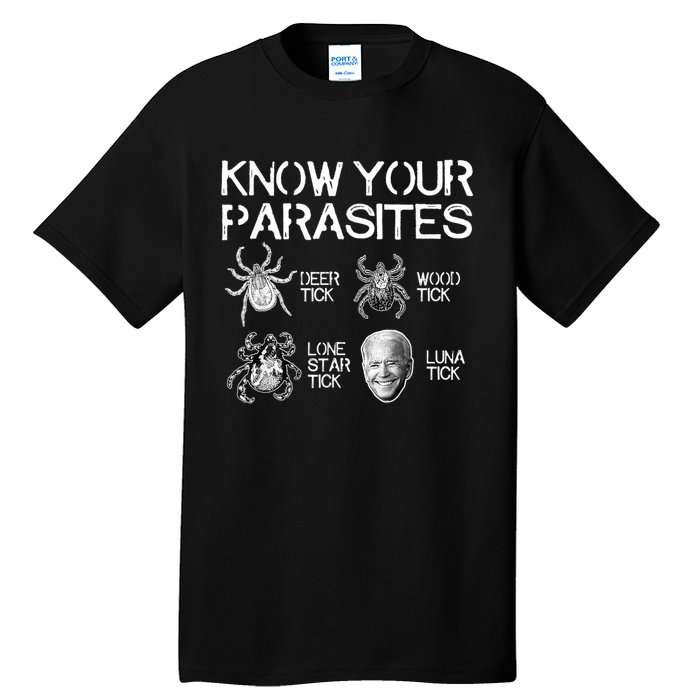 Know Your Parasites Tick Biden (On Back) Classic Tall T-Shirt