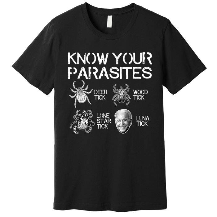 Know Your Parasites Tick Biden (On Back) Classic Premium T-Shirt