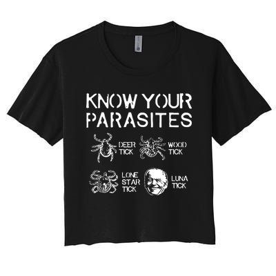 Know Your Parasites Luna Tick Women's Crop Top Tee