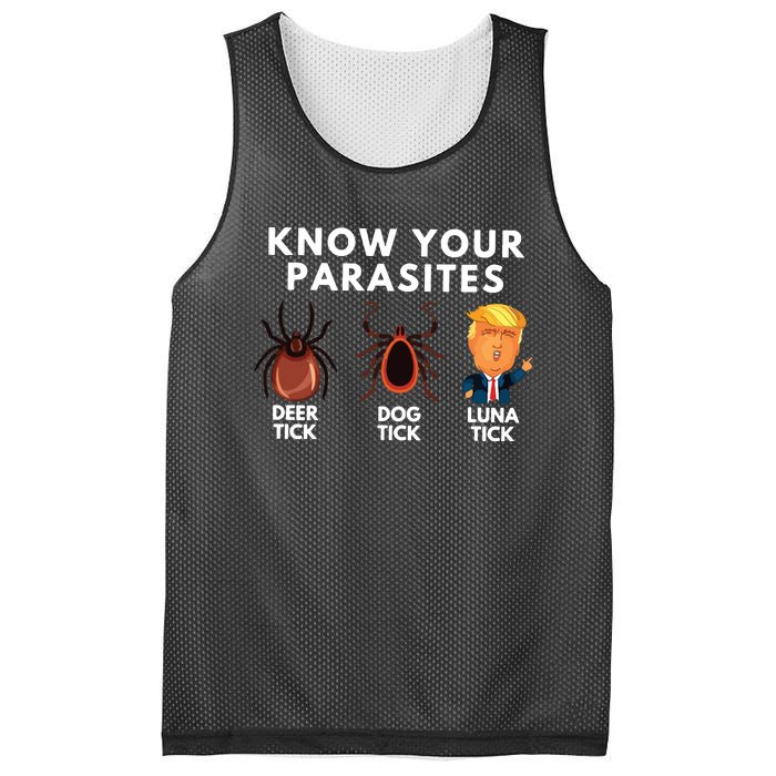 Know Your Parasites Anti Trump Mesh Reversible Basketball Jersey Tank