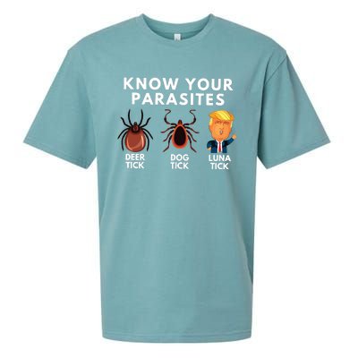 Know Your Parasites Anti Trump Sueded Cloud Jersey T-Shirt