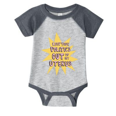 Keep Your Politics Out Of My Uterus Infant Baby Jersey Bodysuit