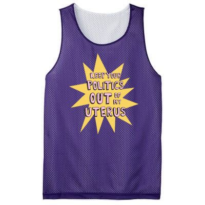 Keep Your Politics Out Of My Uterus Mesh Reversible Basketball Jersey Tank