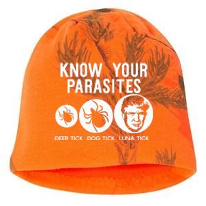 Know Your Parasites Anti Trump Resist Funny Gift Kati - Camo Knit Beanie